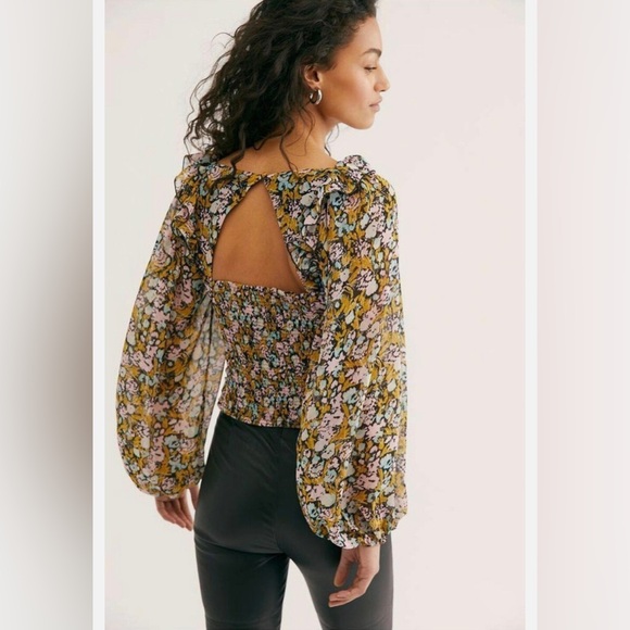 Free People Mabel Printed Blouse - Picture 7 of 8